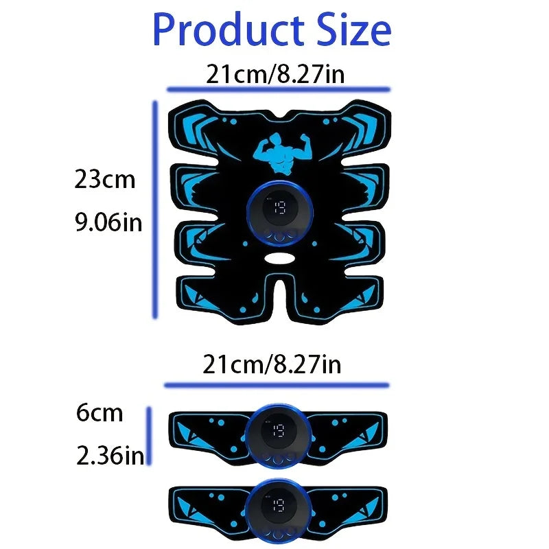 Rechargeable EMS Wireless Muscle Stimulator Trainer Smart Fitness Abdominal Training Electric Body Massager Sports Lose Weight
