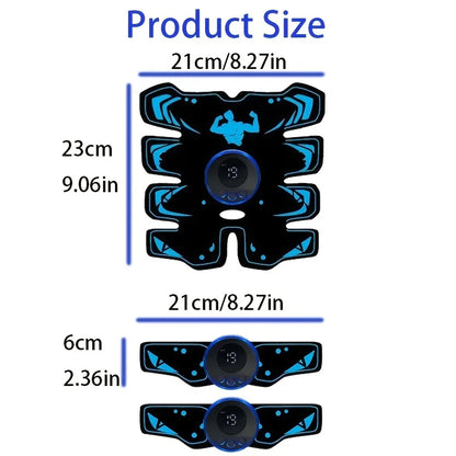 Rechargeable EMS Wireless Muscle Stimulator Trainer Smart Fitness Abdominal Training Electric Body Massager Sports Lose Weight