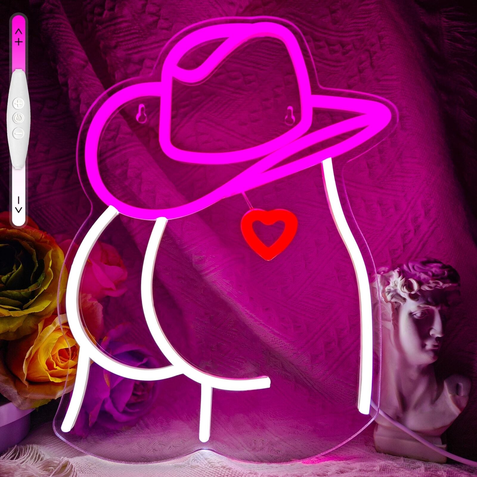 Cowboy Hat Neon Sign,Cowgirl Led Neon Signs for Girl Party Decoration Cowgirl...