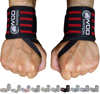 Wrist Wraps Weightlifting for Men & Women - Weight Lifting Wrist Wrap Set of 2 Forcrossfit and Cross Training (12" or 18") + Includes Carrying Bag