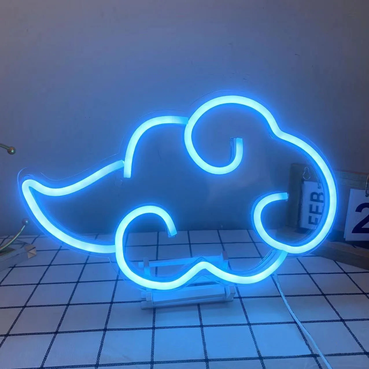 Cloud Shape Neon Sign Dimmable Night Light Wall Hanging Decor LED Neon Sign Party Wedding Bedroom Decoration USB Powered