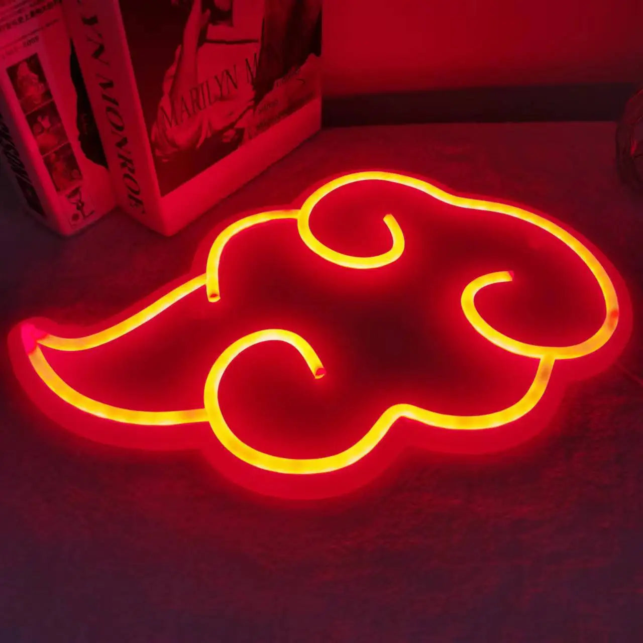 Cloud Shape Neon Sign Dimmable Night Light Wall Hanging Decor LED Neon Sign Party Wedding Bedroom Decoration USB Powered