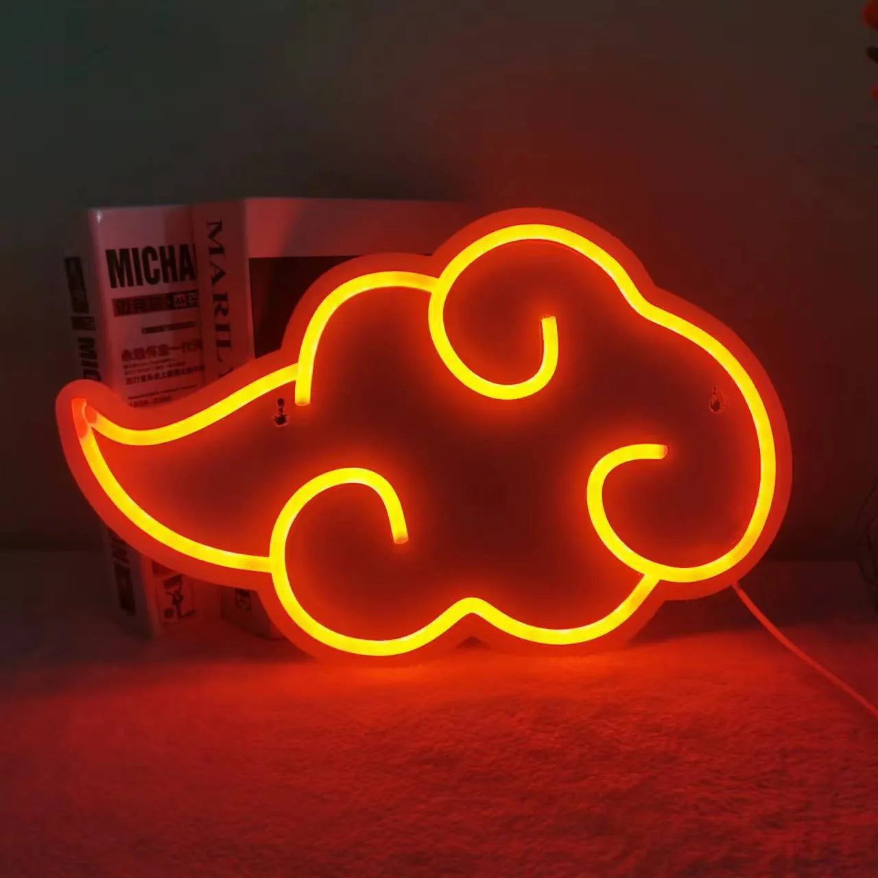 Cloud Shape Neon Sign Dimmable Night Light Wall Hanging Decor LED Neon Sign Party Wedding Bedroom Decoration USB Powered